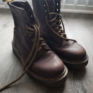 Dr. Martens Made in England crazy horse leather boots